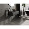 Mexen Orio Badezimmerschrank 80 cm mit Waschbecken Otis, 1 Schublade, schwarz matt - 91A10-08023-1-BF71-W18M71