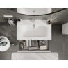 Mexen Orio Badschrank 80 cm mit Waschbecken Vela, 1 Schublade, weiß matt - 91A10-08023-1-BF01-W23M01