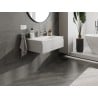 Mexen Orio Badezimmerschrank 80 cm mit Waschbecken Vela, 1 Schublade, grau matt/weiß matt - 91A10-08023-1-BF62-W23M01