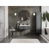 Mexen Orio Badezimmerunterschrank 80 cm mit Waschbecken Vela, 1 Schublade, Graphit matt/Weiß matt - 91A10-08023-1-BF66-W23M01