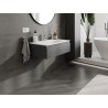 Mexen Orio Badezimmerschrank 80 cm mit Waschbecken Vela, 1 Schublade, Graphit matt/weiß matt - 91A10-08023-1-BF66-W23M01