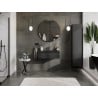 Mexen Orio Badezimmerschrank 80 cm mit Waschbecken Vela, 1 Schublade, schwarz matt - 91A10-08023-1-BF71-W23M71