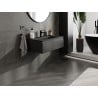 Mexen Orio Badezimmerschrank 80 cm mit Waschbecken Vela, 1 Schublade, schwarz matt - 91A10-08023-1-BF71-W23M71