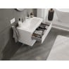 Mexen Orio Badezimmer-Schrank 80 cm mit Waschbecken Vela, 2 Schubladen, weiß glänzend - 91A10-08047-2-BFF00-W23M00