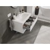 Mexen Orio Badezimmerschrank 80 cm mit Waschbecken Vela, 2 Schubladen, weiß matt - 91A10-08047-2-BFF01-W23M01