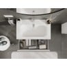 Mexen Orio Badezimmerschrank 80 cm mit Waschbecken Vela, 2 Schubladen, weiß matt - 91A10-08047-2-BFF01-W23M01