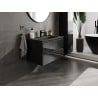 Mexen Orio Badezimmermöbel 80 cm mit Waschbecken Vela, 2 Schubladen, schwarz glänzend/schwarz matt - 91A10-08047-2-BFF70-W23M71