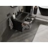 Mexen Orio Badezimmermöbel 80 cm mit Waschbecken Vela, 2 Schubladen, schwarz glänzend/schwarz matt - 91A10-08047-2-BFF70-W23M71