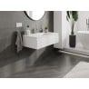 Mexen Orio Badezimmerschrank 90 cm mit Waschbecken Otis, 1 Schublade, weiß matt - 91A10-09023-1-BF01-W18M01