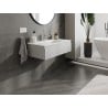 Mexen Orio Badezimmerschrank 90 cm mit Waschbecken Otis, 1 Schublade, grau matt/weiß matt - 91A10-09023-1-BF62-W18M01
