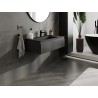 Mexen Orio Badezimmerschrank 90 cm mit Waschbecken Otis, 1 Schublade, schwarz matt - 91A10-09023-1-BF71-W18M71