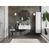 Mexen Orio Badezimmerschrank 90 cm mit Waschbecken Vela, 1 Schublade, weiß matt - 91A10-09023-1-BF01-W23M01