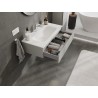 Mexen Orio Badezimmerschrank 90 cm mit Waschbecken Vela, 1 Schublade, grau matt/weiß matt - 91A10-09023-1-BF62-W23M01