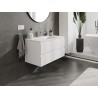 Mexen Orio Badezimmerschrank 90 cm mit Waschbecken Otis, 2 Schubladen, weiß matt - 91A10-09047-2-BFF01-W18M01