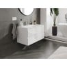 Mexen Orio Badezimmermöbel 90 cm mit Waschbecken Vela, 2 Schubladen, weiß glänzend - 91A10-09047-2-BFF00-W23M00