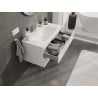 Mexen Orio Badezimmermöbel 90 cm mit Waschbecken Vela, 2 Schubladen, weiß glänzend - 91A10-09047-2-BFF00-W23M00