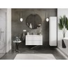 Mexen Orio Badezimmerschrank 90 cm mit Waschbecken Vela, 2 Schubladen, weiß matt - 91A10-09047-2-BFF01-W23M01