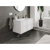 Mexen Orio Badezimmerschrank 90 cm mit Waschbecken Vela, 2 Schubladen, weiß matt - 91A10-09047-2-BFF01-W23M01