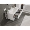Mexen Orio Badezimmerschrank 90 cm mit Waschbecken Vela, 2 Schubladen, weiß matt - 91A10-09047-2-BFF01-W23M01