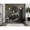 Mexen Orio Badezimmerschrank 100 cm mit Waschbecken Otis, 1 Schublade, schwarz matt - 91A10-10023-1-BF71-W18M71