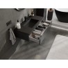 Mexen Orio Badezimmerschrank 100 cm mit Waschbecken Otis, 1 Schublade, schwarz matt - 91A10-10023-1-BF71-W18M71