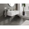 Mexen Orio Badezimmerschrank 100 cm mit Waschbecken Vela, 1 Schublade, weiß glänzend - 91A10-10023-1-BF00-W23M00