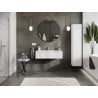 Mexen Orio Badezimmerschrank 100 cm mit Waschbecken Vela, 1 Schublade, weiß matt - 91A10-10023-1-BF01-W23M01