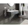Mexen Orio Badezimmerschrank 100 cm mit Waschbecken Vela, 1 Schublade, Graphit matt/Weiß matt - 91A10-10023-1-BF66-W23M01