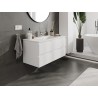 Mexen Orio Badezimmerunterschrank 100 cm mit Waschbecken Otis, 2 Schubladen, weiß matt - 91A10-10047-2-BFF01-W18M01