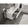 Mexen Orio Badezimmerunterschrank 100 cm mit Waschbecken Otis, 2 Schubladen, weiß matt - 91A10-10047-2-BFF01-W18M01
