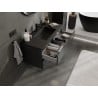 Mexen Orio Badezimmerunterschrank 100 cm mit Waschbecken Otis, 2 Schubladen, schwarz matt - 91A10-10047-2-BFF71-W18M71