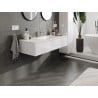 Mexen Orio Badezimmer-Unterschrank 120 cm mit Waschbecken Otis, 1 Schublade, weiß glänzend - 91A10-12023-1-BF00-W18M00