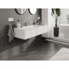 Mexen Orio Badezimmerschrank 120 cm mit Waschbecken Otis, 1 Schublade, weiß matt - 91A10-12023-1-BF01-W18M01
