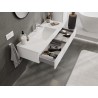 Mexen Orio Badezimmerschrank 120 cm mit Waschbecken Otis, 1 Schublade, weiß matt - 91A10-12023-1-BF01-W18M01