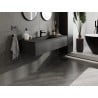 Mexen Orio Badezimmer-Unterschrank 120 cm mit Waschbecken Otis, 1 Schublade, schwarz matt - 91A10-12023-1-BF71-W18M71