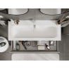 Mexen Orio Badezimmermöbel 120 cm mit Waschbecken Vela, 1 Schublade, Grau Matt/Weiß Matt - 91A10-12023-1-BF62-W23M01