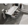 Mexen Orio Badezimmerschrank 120 cm mit Waschbecken Vela, 1 Schublade, graphit matt/weiß matt - 91A10-12023-1-BF66-W23M01