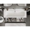 Mexen Orio Badezimmerschrank 120 cm mit Waschbecken Vela, 1 Schublade, graphit matt/weiß matt - 91A10-12023-1-BF66-W23M01