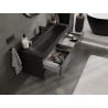 Mexen Orio Badezimmerschrank 120 cm mit Waschbecken Vela, 2 Schubladen, schwarz matt - 91A10-12047-2-BFF71-W23M71
