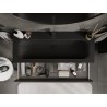 Mexen Orio Badezimmerschrank 120 cm mit Waschbecken Vela, 2 Schubladen, schwarz matt - 91A10-12047-2-BFF71-W23M71