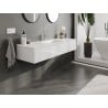 Mexen Orio Badschrank 140 cm mit Waschbecken Otis, 1 Schublade, weiß glänzend - 91A10-14023-1-BF00-W18M00