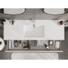 Mexen Orio Badschrank 140 cm mit Waschbecken Otis, 1 Schublade, weiß glänzend - 91A10-14023-1-BF00-W18M00