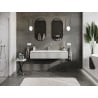 Mexen Orio Badezimmerunterschrank 140 cm mit Waschbecken Vela, 1 Schublade, grau matt/weiß matt - 91A10-14023-1-BF62-W23M01