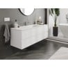 Mexen Orio Badezimmer-Schrank 140 cm mit Waschbecken Otis, 2 Schubladen, weiß matt - 91A10-14047-2-BFF01-W18M01