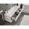 Mexen Orio Badezimmerschrank 140 cm mit Waschbecken Vela, 2 Schubladen, weiß matt - 91A10-14047-2-BFF01-W23M01