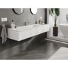 Mexen Orio Badezimmerschrank 160 cm mit Waschbecken Otis, 1 Schublade, weiß matt - 91A10-16023-1-BF01-W18M01