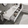 Mexen Orio Badezimmerschrank 160 cm mit Waschbecken Otis, 1 Schublade, weiß matt - 91A10-16023-1-BF01-W18M01