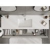 Mexen Orio Badezimmerschrank 160 cm mit Waschbecken Otis, 1 Schublade, weiß matt - 91A10-16023-1-BF01-W18M01
