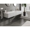 Mexen Orio Badezimmermöbel 160 cm mit Waschbecken Otis, 1 Schublade, Grau matt/Weiß matt - 91A10-16023-1-BF62-W18M01