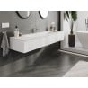 Mexen Orio 160 cm Badezimmerschrank mit Waschbecken Vela, 1 Schublade, weiß matt - 91A10-16023-1-BF01-W23M01